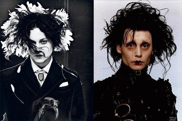 201205Jack White Johnny Depp Edward Scissorhands