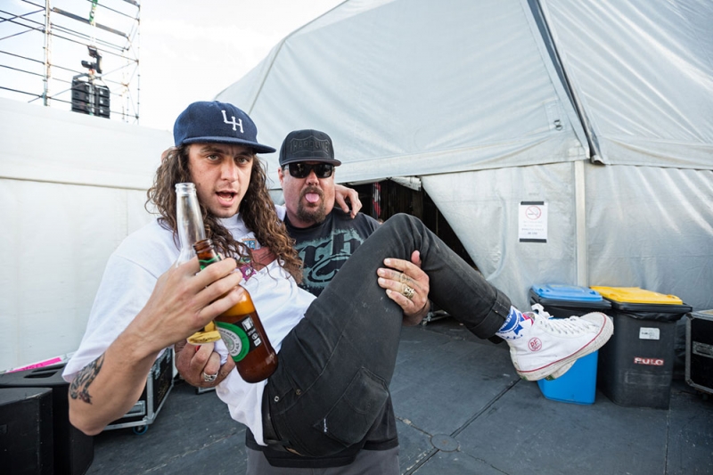Fletcher (Pennywise) & Trash Talk Backstage
